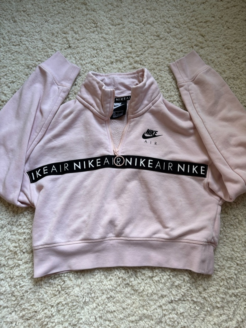 Nike Pink Women's Half-Zip Air Sweatshirt